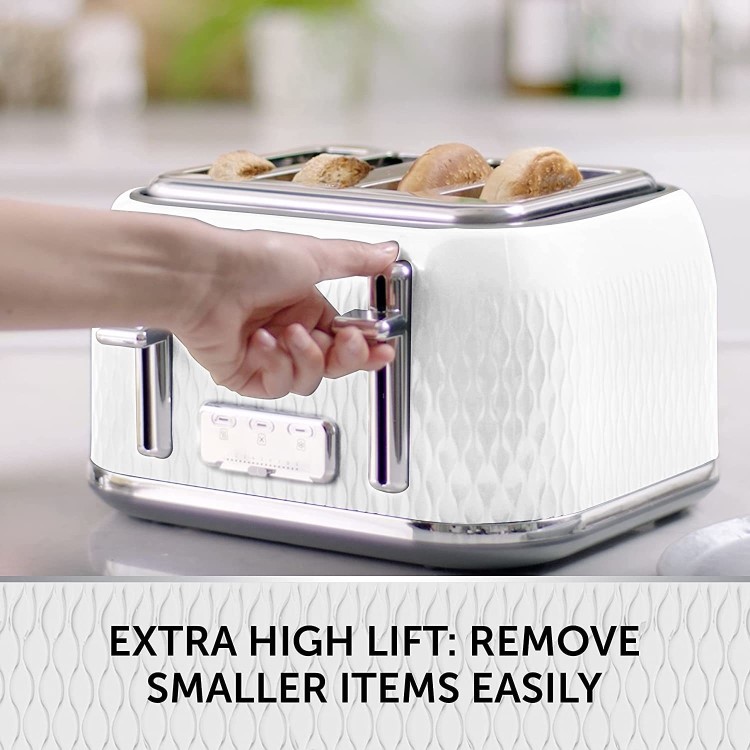 Refurbished Breville Curve 4 Slice Toaster White