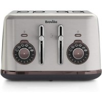 GRADE A1 - Breville VTT953 Selecta Variable Temperature Toaster - Brushed Stainless Steel