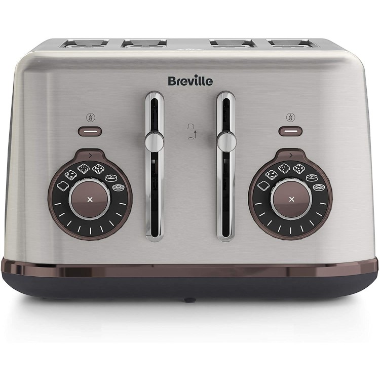 GRADE A1 - Breville VTT953 Selecta Variable Temperature Toaster - Brushed Stainless Steel