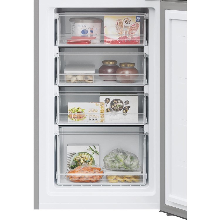 Hoover 252 Litre 50/50 Freestanding Fridge Freezer - Silver