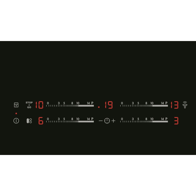 Refurbished AEG HKL85410FB 80cm 4 Zone Induction Hob Black With 2 MaxiSense Zones