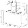 Faber Veil White Corian  90 cm Designer Cooker Hood - Matt Corian White