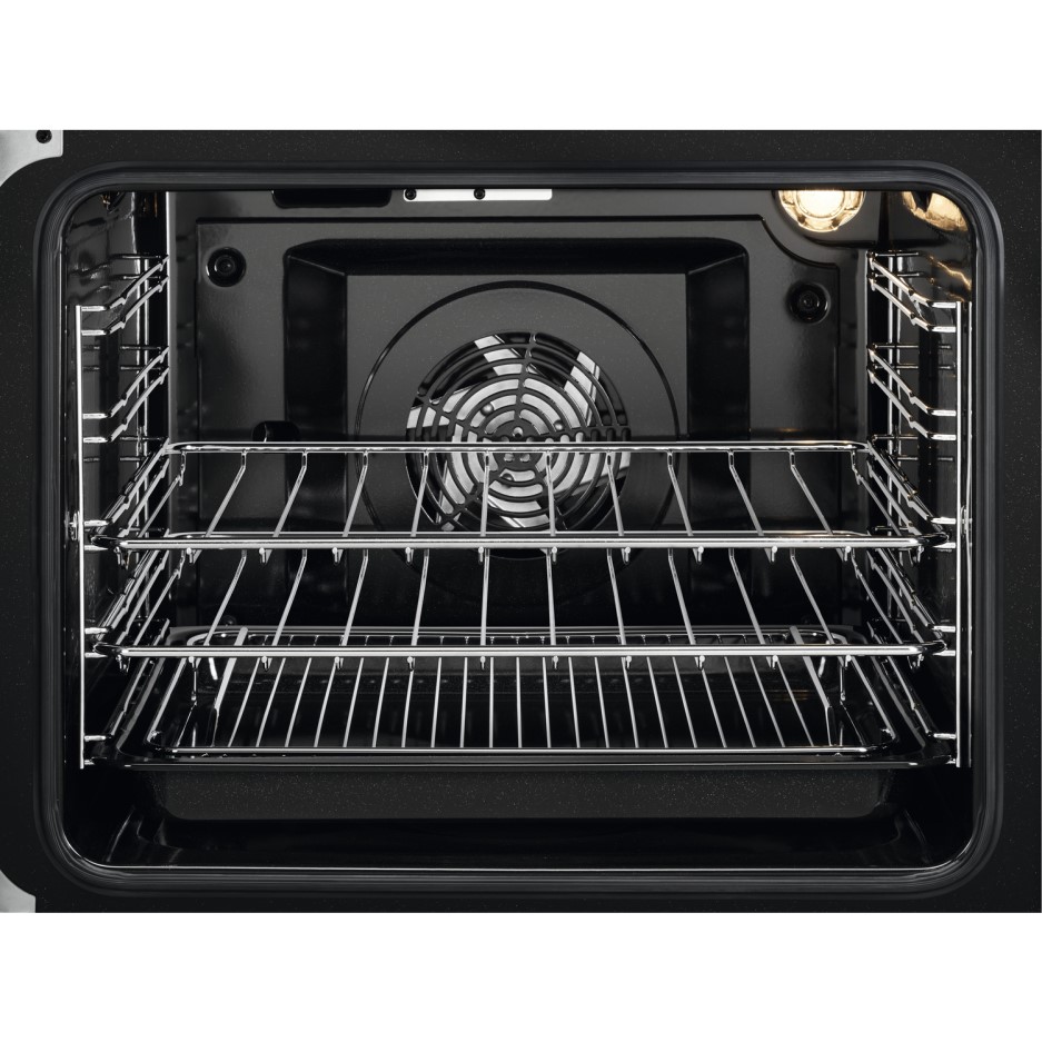 Zanussi 60cm Double Oven Electric Cooker with Induction Hob Black