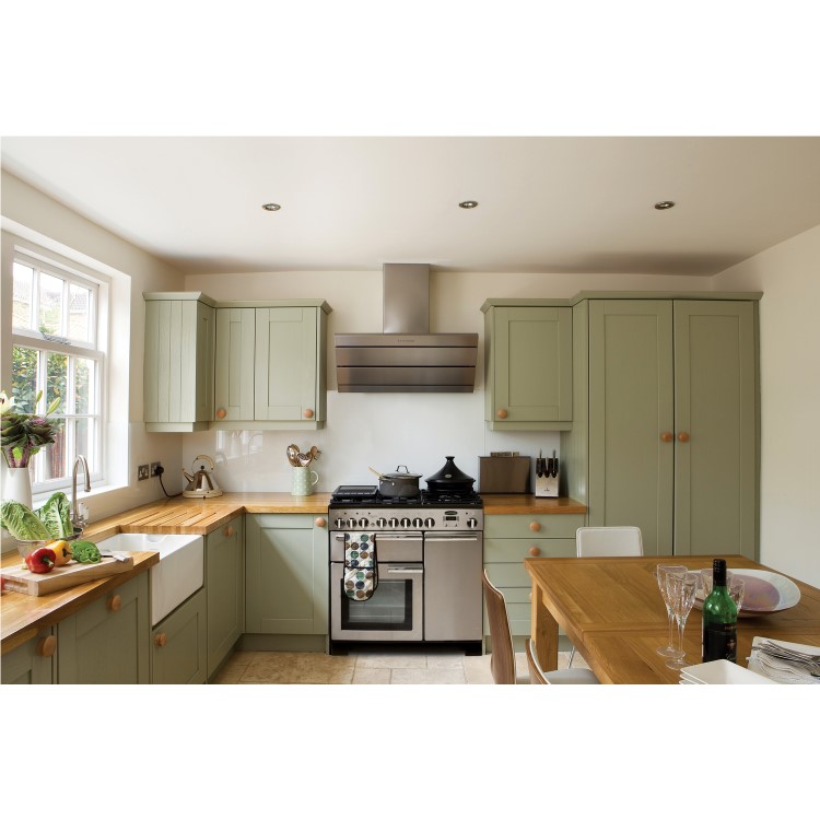 Rangemaster Professional Deluxe 90cm Dual Fuel Range Cooker - Stainless Steel