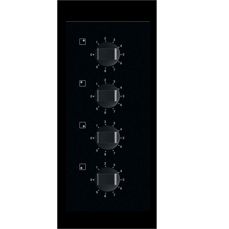 Zanussi 60cm 4 Zone Ceramic Hob with Knob Controls