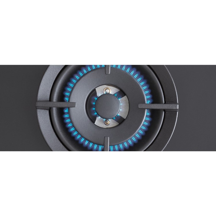 Bertazzoni Professional 90cm Gas on Glass 5 Burner Gas Hob - Black