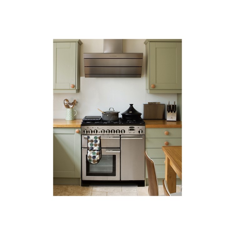 Rangemaster Professional Deluxe 90cm Dual Fuel Range Cooker - Stainless Steel