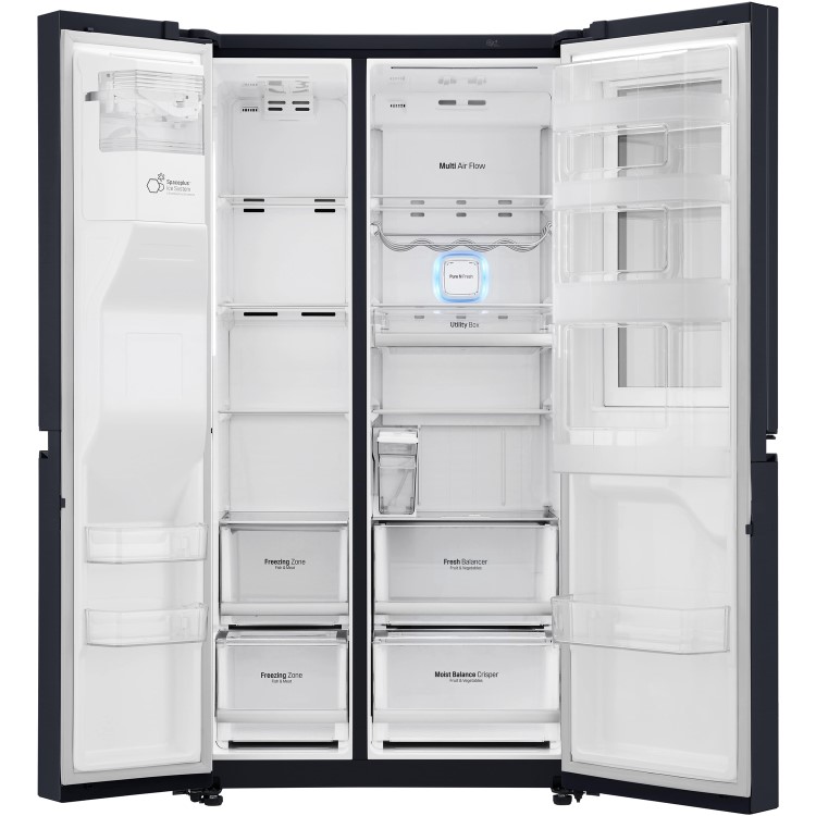 LG GSX961MCVZ InstaView Door-in-door Multi-door American Fridge Freezer With Ice & Water Dispenser -