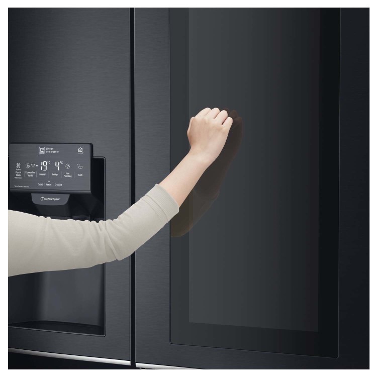 LG GSX961MCVZ InstaView Door-in-door Multi-door American Fridge Freezer With Ice & Water Dispenser -