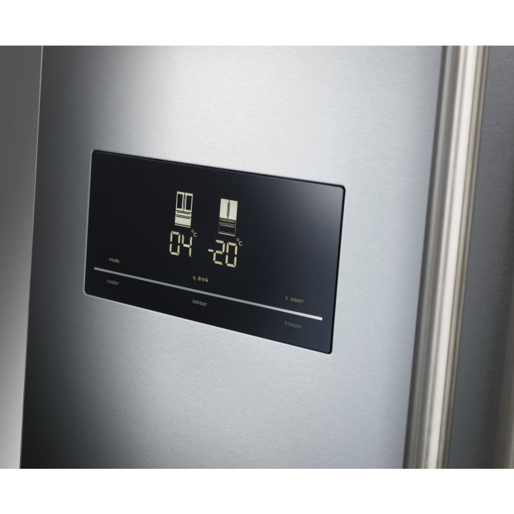 Rangemaster 608 Litre French Style American Fridge Freezer With RangeFresh  - Stainless Steel 
