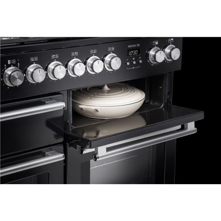 Rangemaster Nexus SE 110cm Dual Fuel Range Cooker - Stainless Steel & Chrome