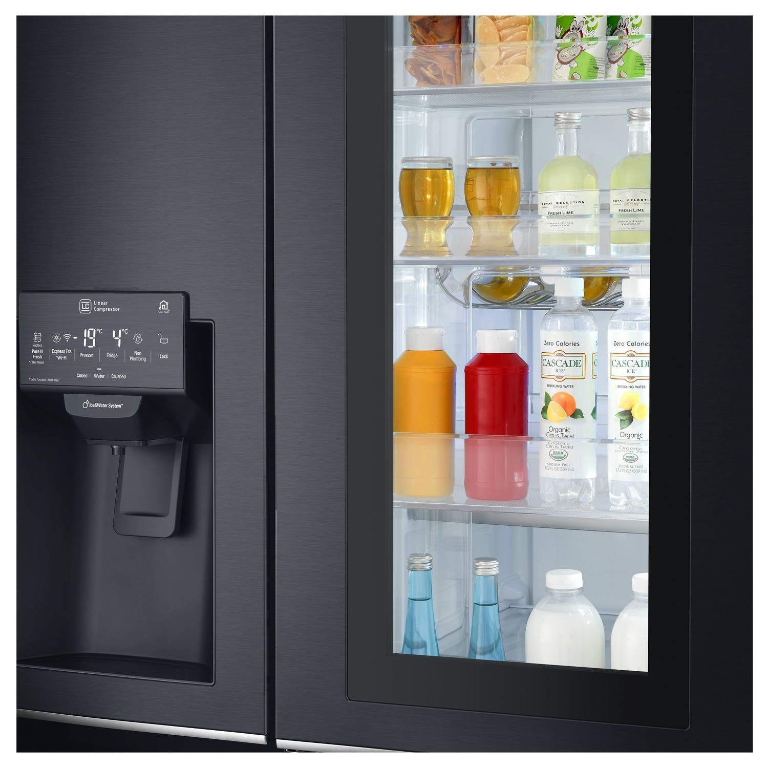 LG GSX961MCVZ InstaView Door-in-door Multi-door American Fridge Freezer ...