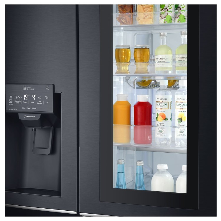 LG GSX961MCVZ InstaView Door-in-door Multi-door American Fridge Freezer With Ice & Water Dispenser -