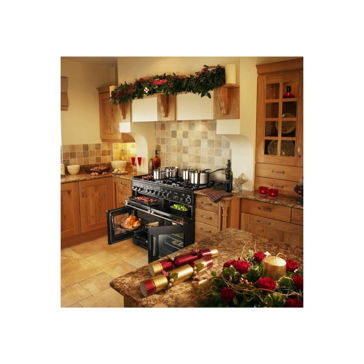 Rangemaster 97420 Excel 110cm Electric Range Cooker With Induction Hob - Stainless Steel