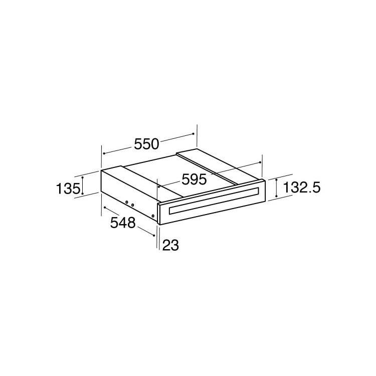 CDA VW142SS 14cm Height Warming Drawer Stainless Steel
