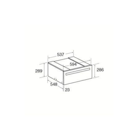 CDA VW281SS 29cm Height Warming Drawer Stainless Steel