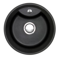 Astracast VX10RQHOMESK Vortex Single Round Bowl ROK Metallic Composite Sink in Chocolate
