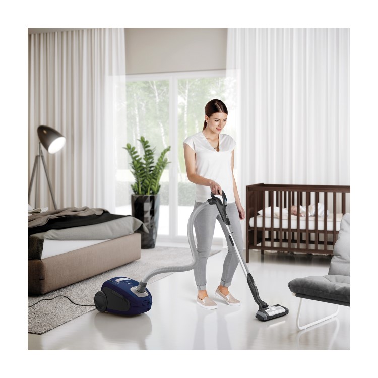 AEG VX8-2-BM-P VX8 Bagged Cylinder Vacuum Cleaner - Deep Blue Metallic