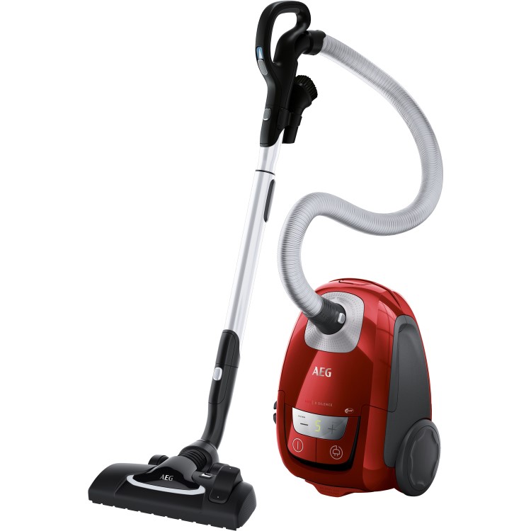 AEG VX8-4-CR-A VX8 Animal Bagged Cylinder Vacuum Cleaner With Anti-odour Dustbag - Chilli Red