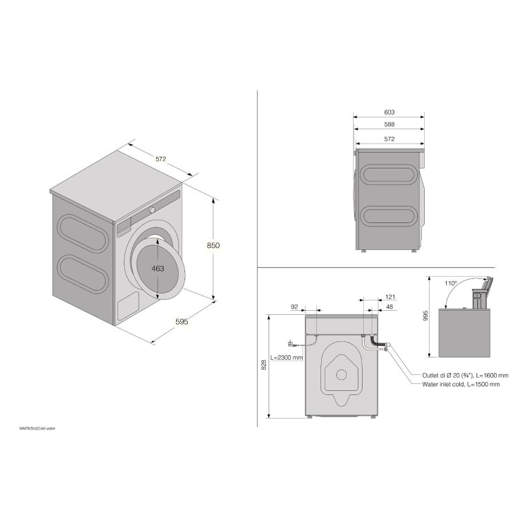 ASKO Steel Seal 9kg 1400rpm Washing Machine - White