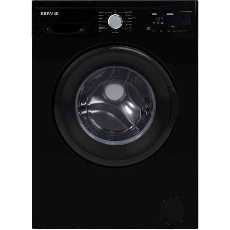 Servis W1449FSDB2B 7kg 1400rpm Freestanding Washing Machine - Black