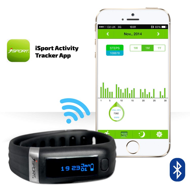 Bluetooth Health Wrist band  - Fitness and Sleep Tracker