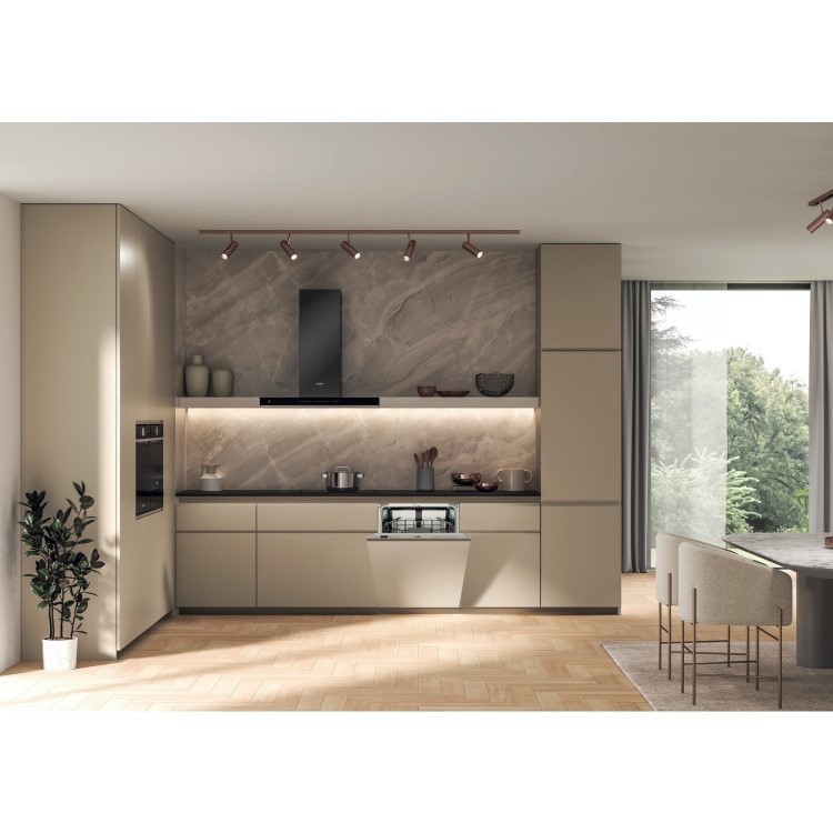 Whirlpool 6th Sense Integrated Dishwasher - Silver control panel