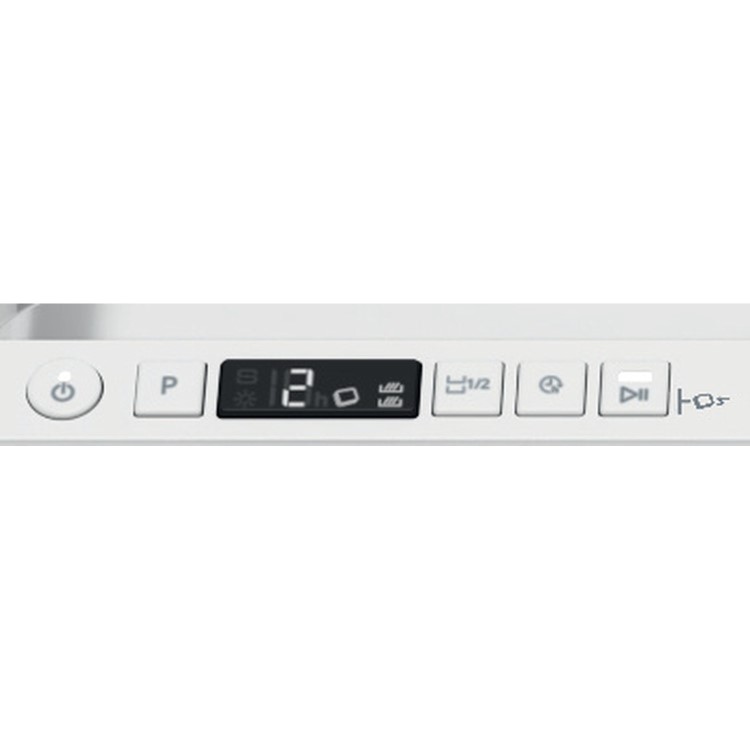 Whirlpool 6th Sense Integrated Dishwasher - White control panel