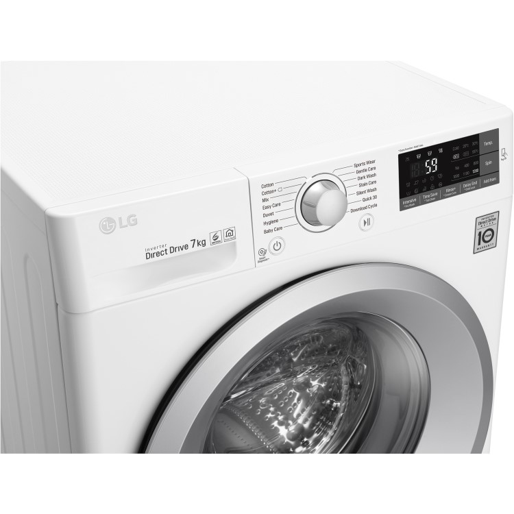 LG W3J5QN4WW 7kg 1200rpm Freestanding Washing Machine - White