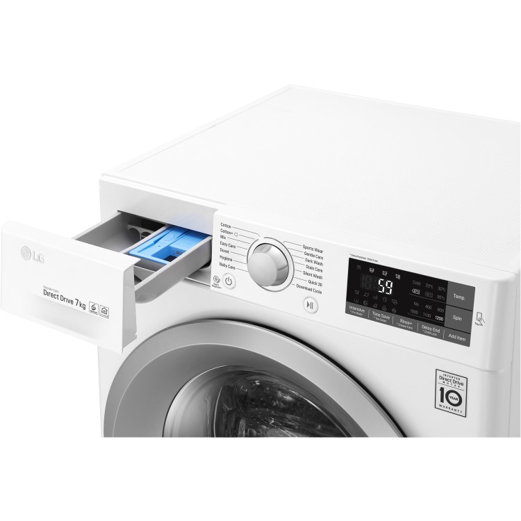 LG W3J5QN4WW 7kg 1200rpm Freestanding Washing Machine - White