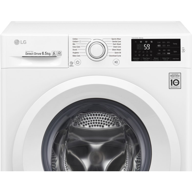 LG W3J5WN3W 6.5kg 1200rpm Freestanding Washing Machine - White