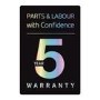 LG X10 Series 9kg Wash 5kg Dry 1400rpm Washer Dryer - Black