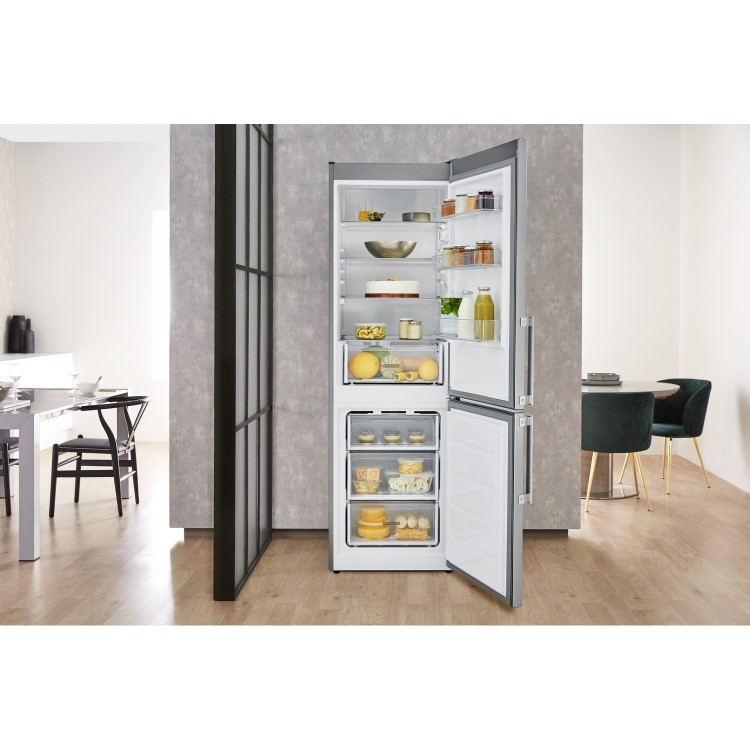 Whirlpool 339 Litre 70/30 Freestanding Fridge Freezer - Grey