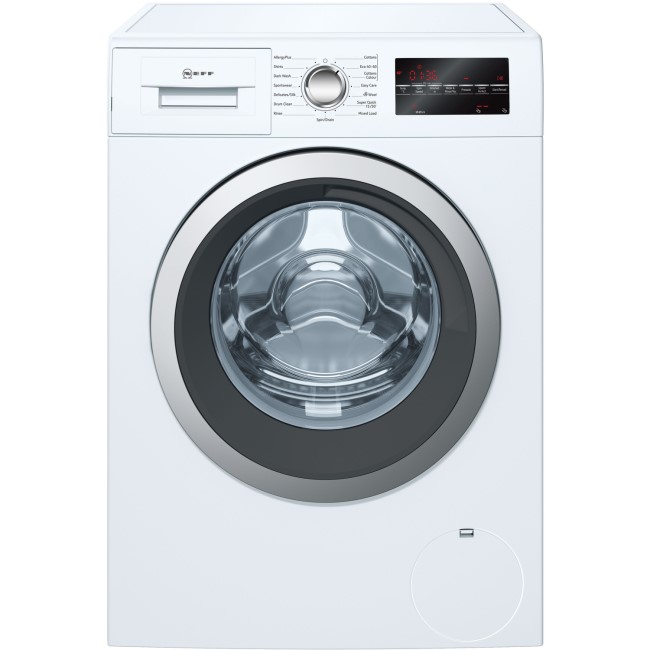 Neff 9kg 1400rpm Freestanding Washing Machine With 15 Min Quick Wash - White