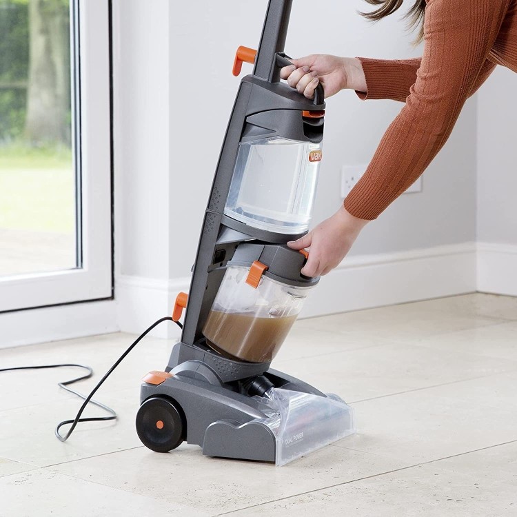 Refurbished Vax W86DPB Dual Power Carpet Cleaner Grey And Orange