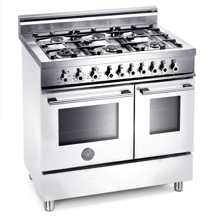 Bertazzoni W906MFEBI Professional Series 90cm Dual Fuel Range Cooker - Pure White