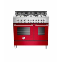 Bertazzoni W906MFERO Professional Series 90cm Dual Fuel Range Cooker - Red