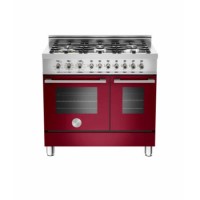 Bertazzoni W906MFEVI Professional Series 90cm Dual Fuel Range Cooker - Burgundy Red