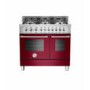 Bertazzoni W906MFEVI Professional Series 90cm Dual Fuel Range Cooker - Burgundy Red