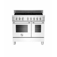 Bertazzoni W90INDMFEBI Professional Series 90cm Electric Range Cooker With Induction Hob - Pure Whit