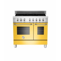 Bertazzoni W90INDMFEGI Professional Series 90cm Electric Range Cooker With Induction Hob - Yellow