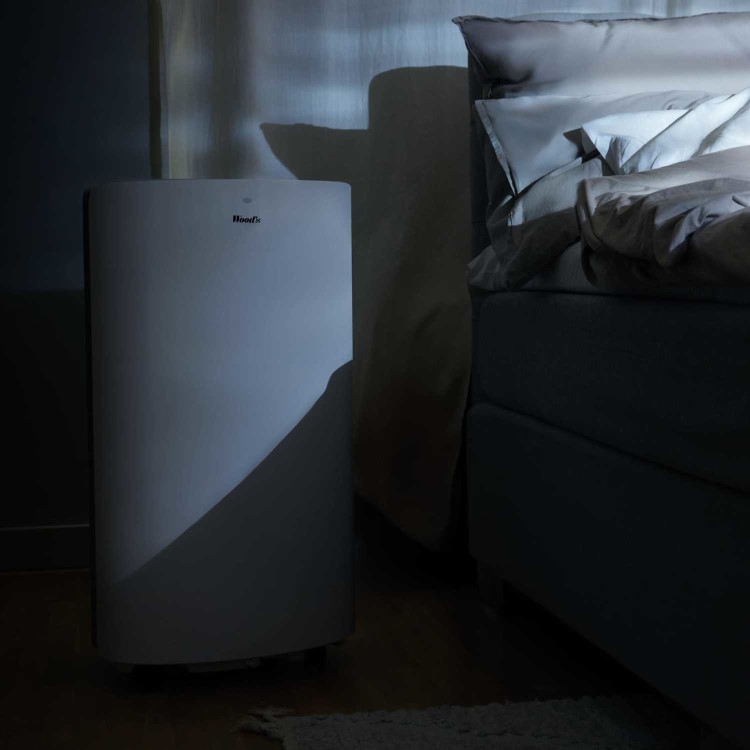 Woods 12000 BTU Smart Quiet Portable Portable Air Conditioner with HEPA Air Purifier