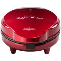 GOURMET GADGETRY XS14 Retro Diner Waffle Maker - Metallic Red