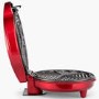 GOURMET GADGETRY XS14 Retro Diner Waffle Maker - Metallic Red