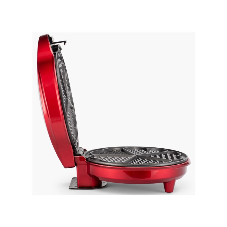 GOURMET GADGETRY XS14 Retro Diner Waffle Maker - Metallic Red