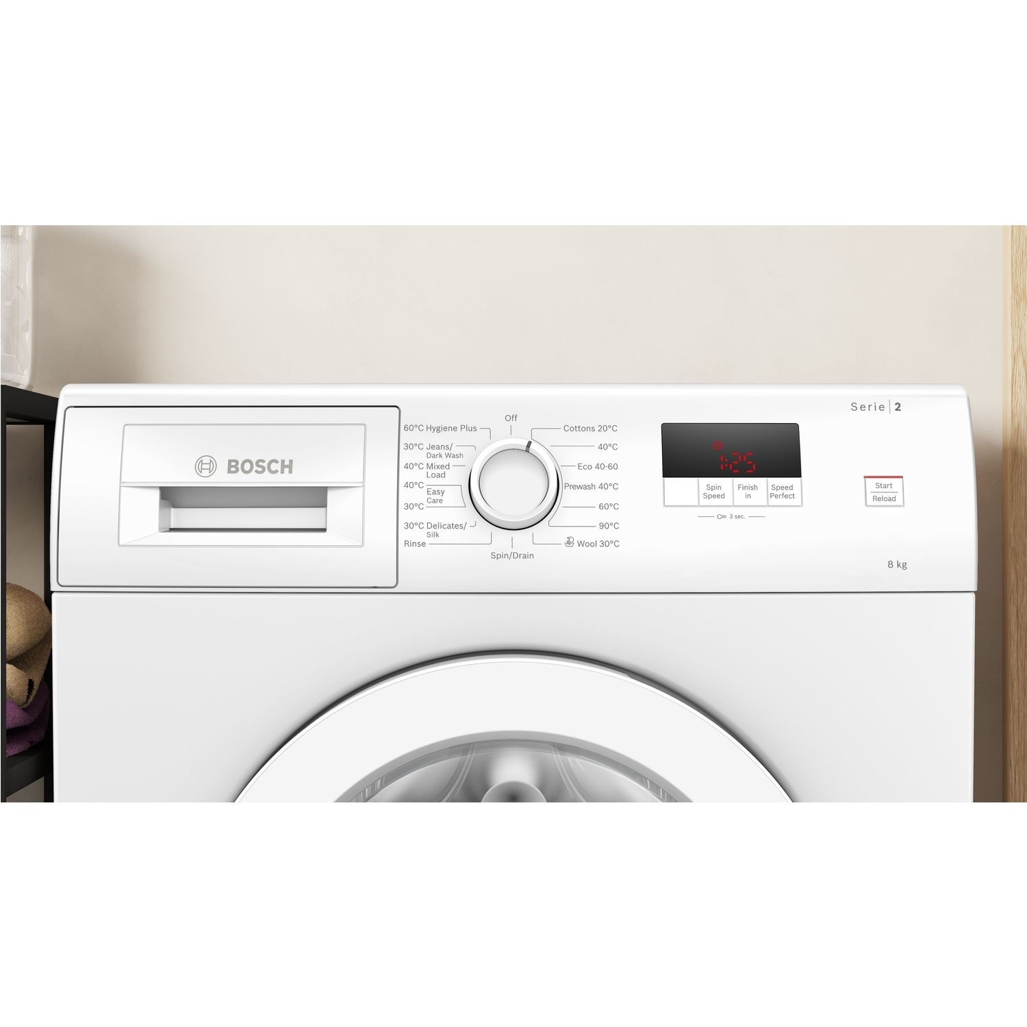 Bosch Series 2 8kg 1400rpm Freestanding Washing Machine White