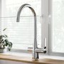 GRADE A1 - Single Lever Chrome 4 in 1 Boiling and Filtered Water Kitchen Tap - Pronto Wallace