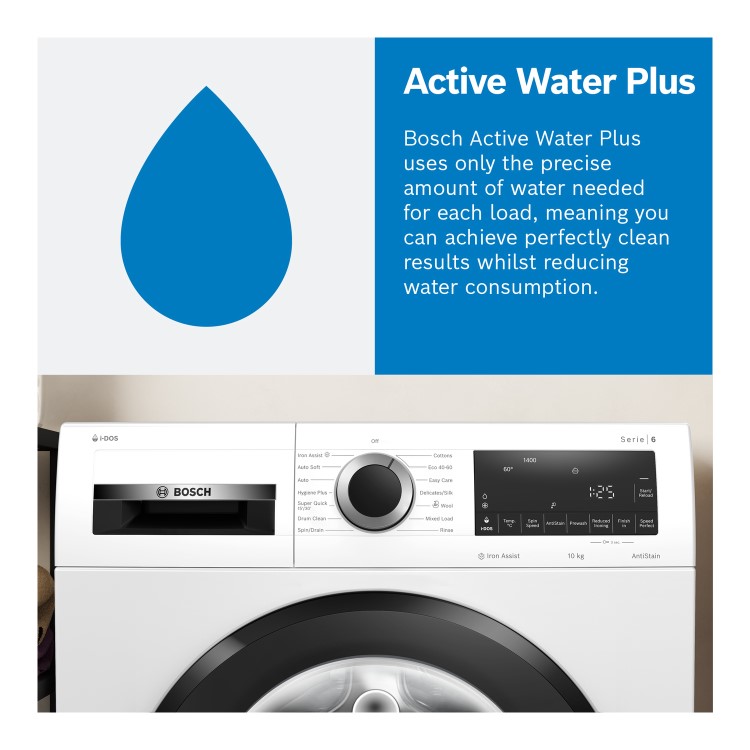 Bosch Series 4 8KG 1400rpm Washing Machine - White