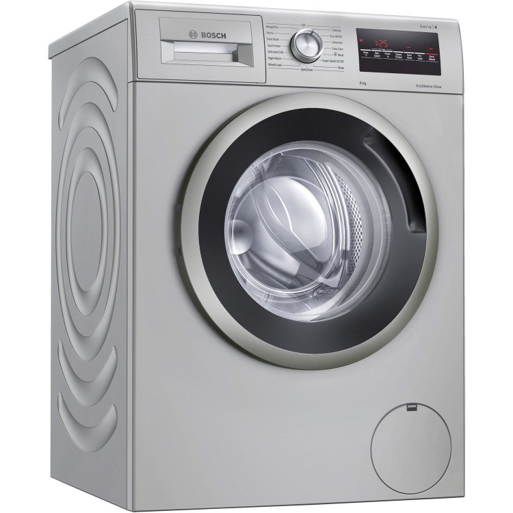 Refurbished Bosch Serie 4 WAN282X1GB Freestanding 8KG 1400 Spin Washing Machine Silver
