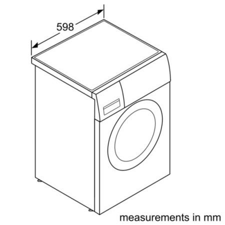 Bosch WAQ28461GB Exxcel VarioPerfect 8kg Freestanding Washing Machine White